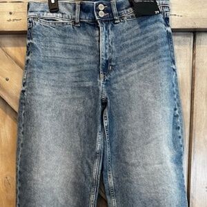 Banana Republic high rise wide leg crop jeans Size 29